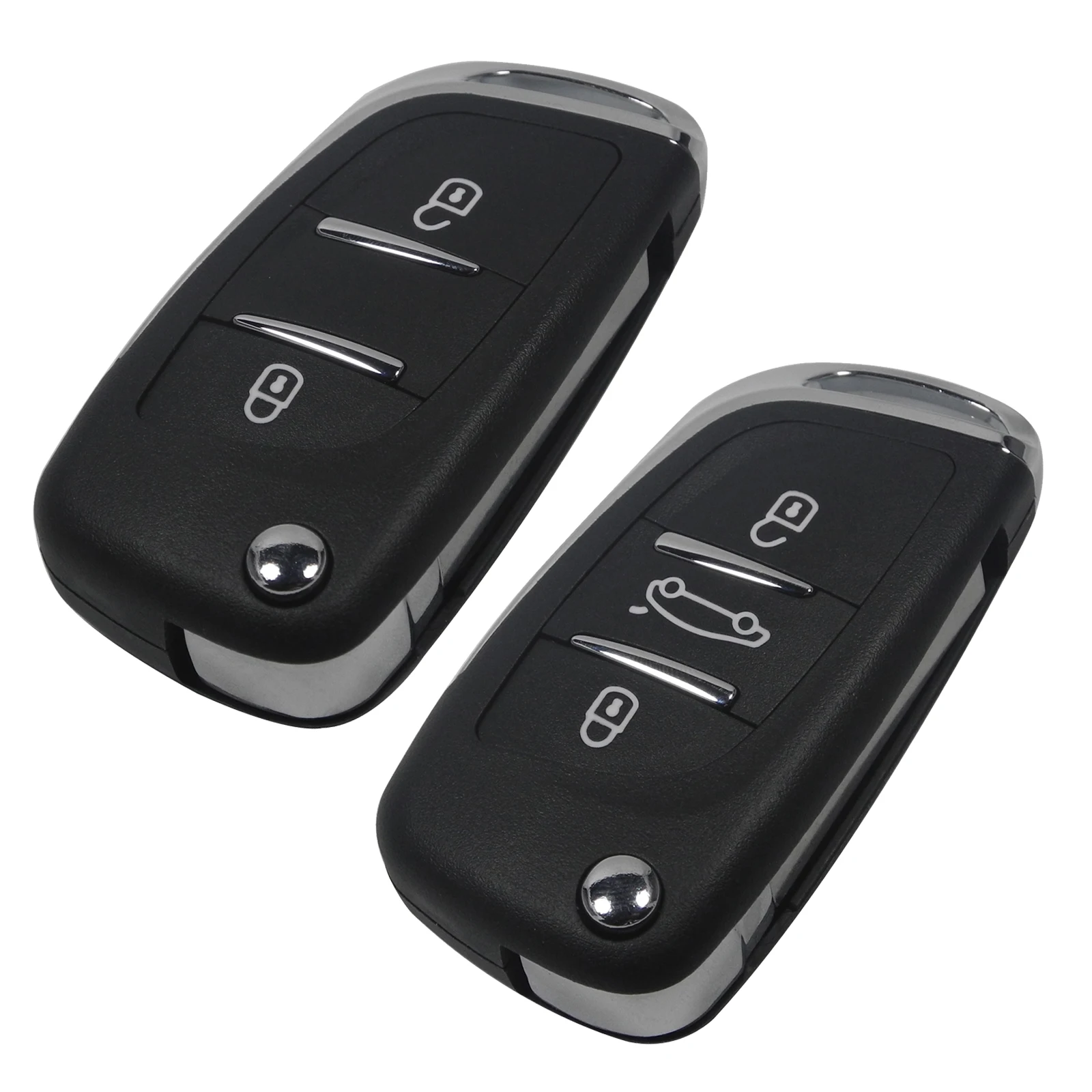 

2/3 BTN Flip Remote Car Key Shell Refit For Peugeot 307 408 308 407 Partner CITROEN C2 C3 C4 C5 C6 XSARA GRAND PICASSO Berlingo