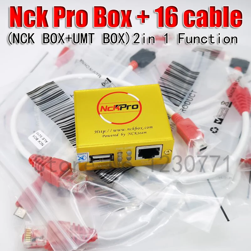 Оригинальная NCK PRO коробка NCK Pro 2 коробка(поддержка NCK+ UMT 2 в 1) новое обновление для huawei+ 16 кабелей