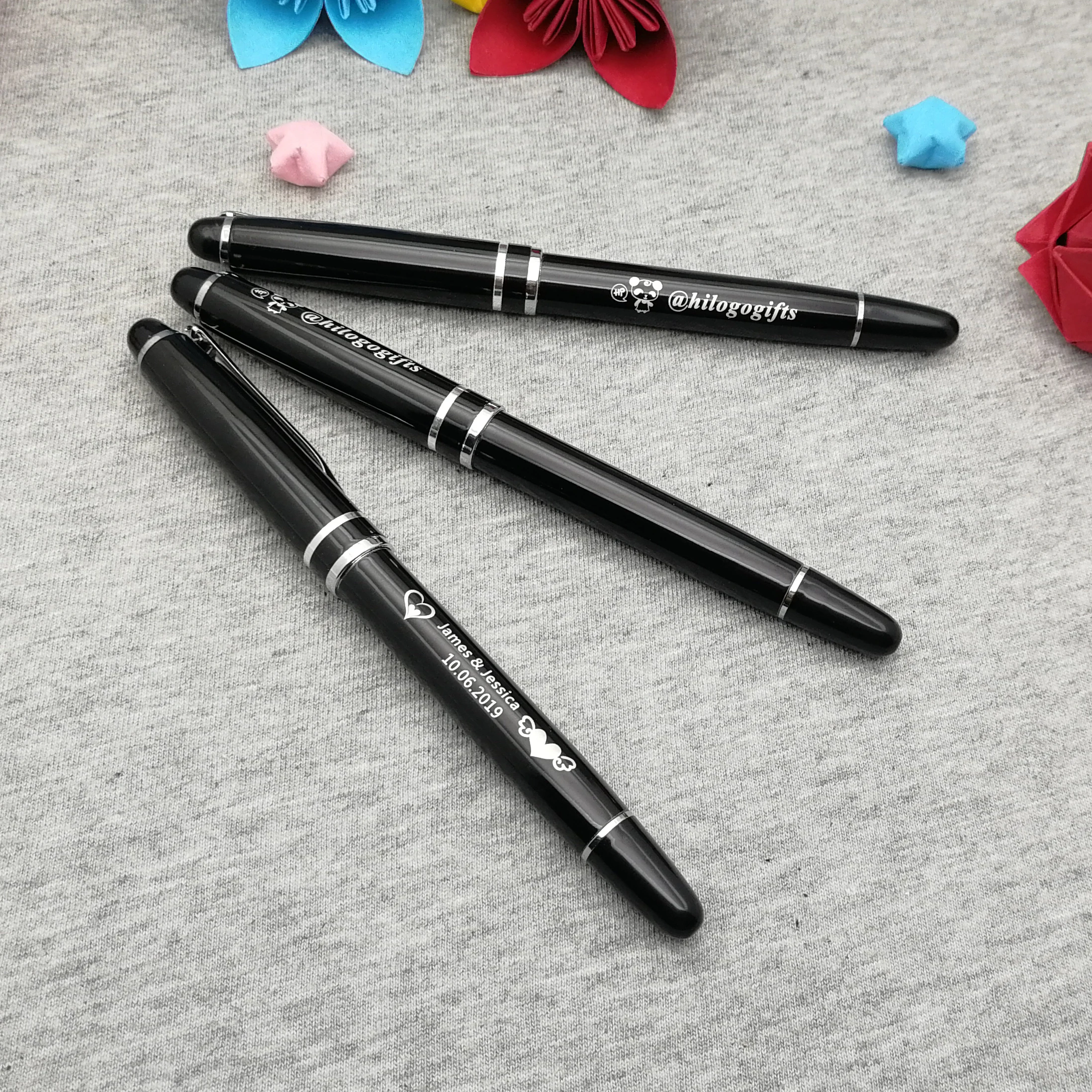 

Free logo engraved party favors nice roller ball pen customized free with your name/logo/text 10pcs a lot free logo engraved