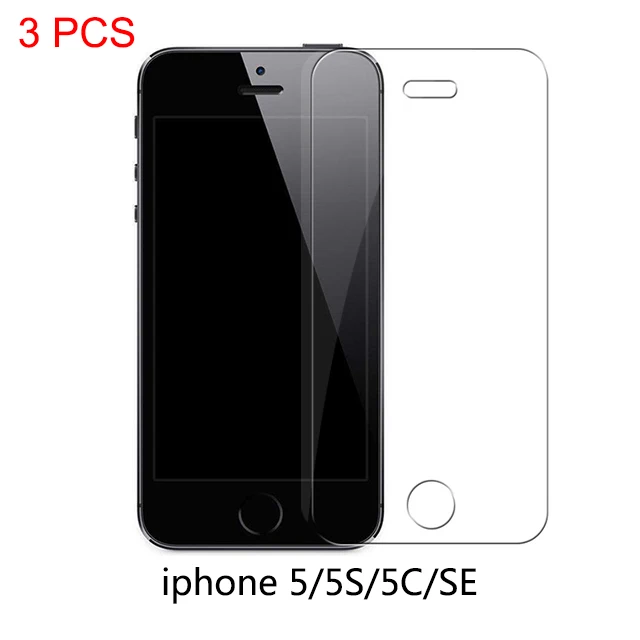 Buy Tempered glass for iphone 7 plus 4 4S 5 5s se 6 6s