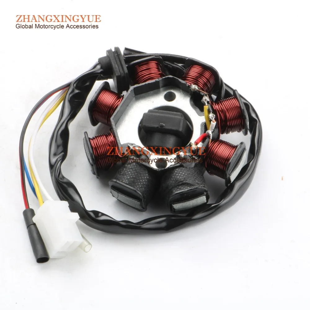 8 катушечный Магнитный Статор для 139QMB GY6 50cc Скутер мопед генератор|gy6 stator|alternator
