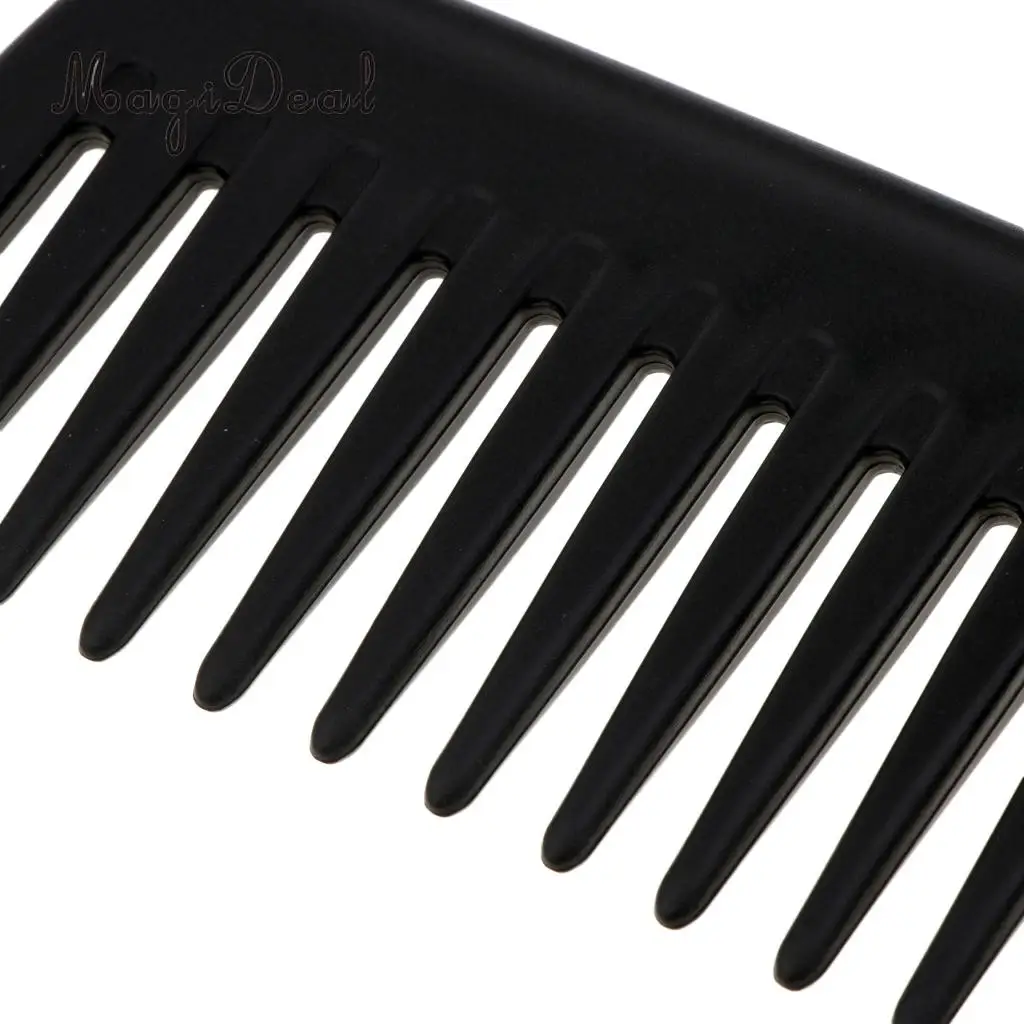 Shower Hanging Comb Wide Tooth Comb with Hook Wet Dry Hair Detangling Conditioning Hair Black Comb