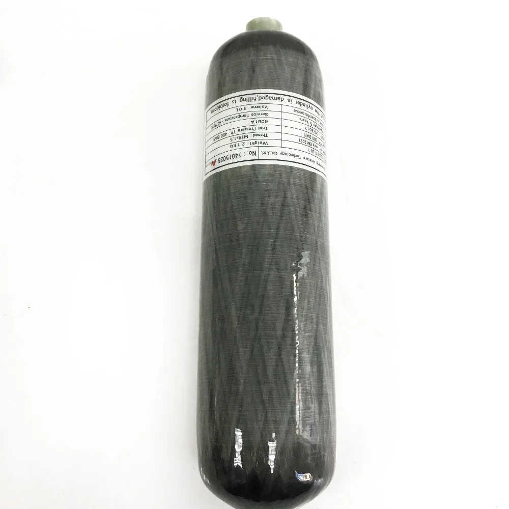 AC103 цилиндр 300bar 3L hp кислородный баллон сжатый Воздушный пистолет для охоты подводная бутылка 4500 psi pcp бутылка Воздушный пистолет paintbal 2019