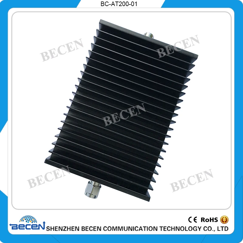 BECEN, 200 Вт N-JK коаксиальный Фиксированный аттенюатор, DC до 3 ГГц, 1dB, 3dB, 5dB, 6dB, 10dB, 15dB, 20dB, 30dB, 40dB, 50dB