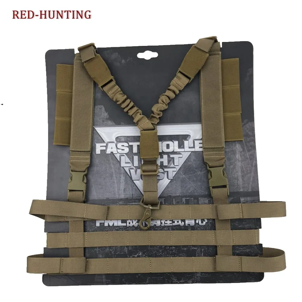  New Military Airsoft Combat MOLLE System Low Profile Chest Rig Easy-carrying Outdoor Hunting Gun Sl