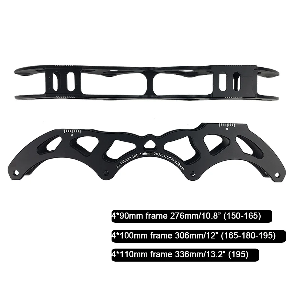 

Cityrun Inline Speed Skates Frame For 4 * 110/100/90 mm Wheels Roller Skates Accessories For Kids Adult Skating DJ14