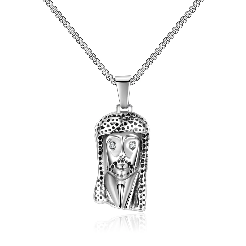 New arrival Stainless steel Jesus pendant necklace Christian jewelry