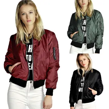 

Women Clothing Plus Big Size Stylish Womens Ladies Clothes Tops Jackets Autumn Coats Outfits Casual Zip Up Biker Coat