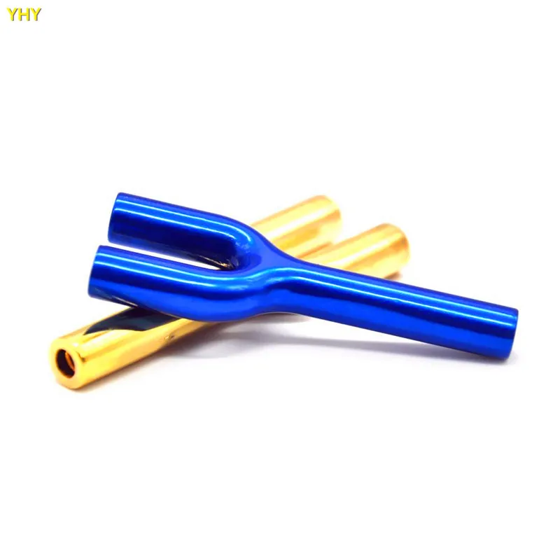 Metal HOOTER HOOVER Bullet Doule Tubes Snuff Snorter Sniff Dispenser Nasal Smoking Pipe Sniffer Endurable Tobacco Pipe02