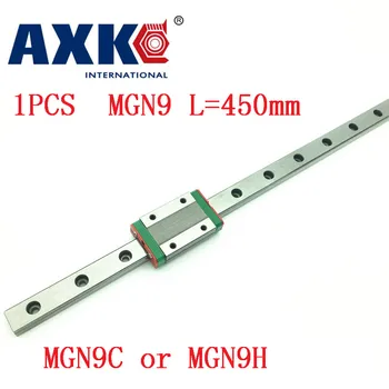 

2019 axk MGN9 Linear 9mm Linear Guide Mgn9 L= 450mm Linear Rail Way + Mgn9c Or Mgn9h Long Linear Carriage For Cnc X Y Z Axis