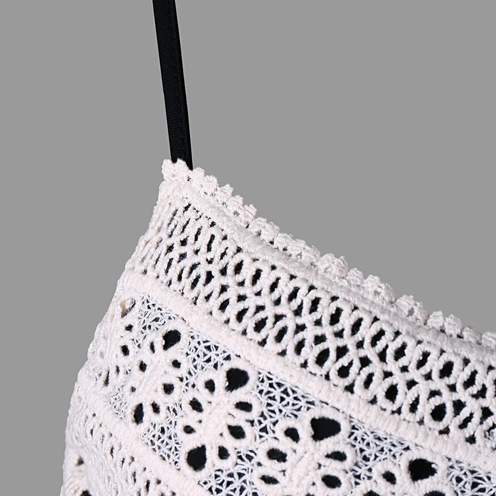 VESTLINDA Mini Slip Dress With Lace Spaghetti Strap Sleeveless Swing Dress Women Casual Summer Dresses 2018 Vestidos De Festa 9