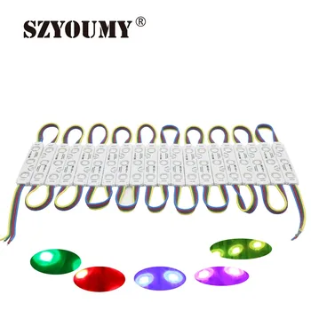 

SZYOUMY 75X16mm Size Super Bright 5050 3 LED Injection With Round Lens Module RGB Color Changing IP67 For Letter Sign Shop