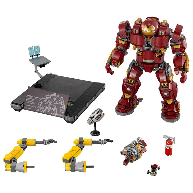 

Marvel Super Heroes Iron Man Hulkbuster Ultron Edition Steel Armor Building Blocks Bricks Compatible with Legoing 76105