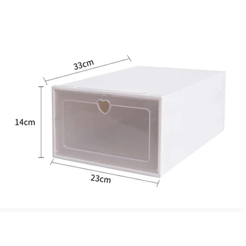 1 шт. утолщенная прозрачная коробка для обуви Ящик Контейнер Пластиковые обувные коробки складная коробка для хранения Shoeboxstorage Shoerack