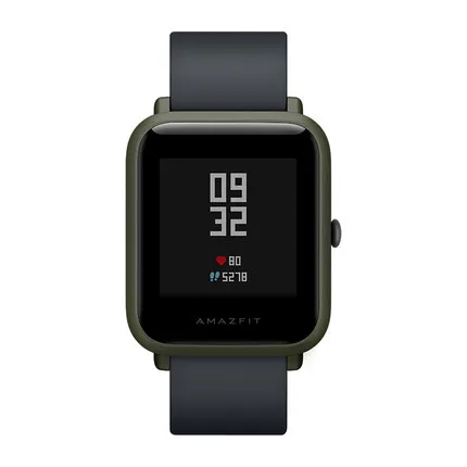 Смарт-часы Amazfit bip с английским/испанским/русским мультиязычным спортом, глобальная версия фитнес-часов - Цвет: Army green