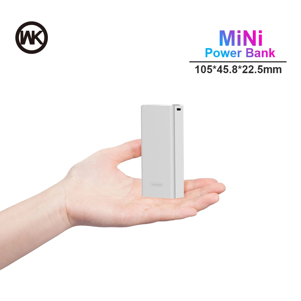 WK Power Bank Mini 10000mah Portable Charger Powerbank for iPhone Xiaomi Mi Power Bank External Battery Pack Poverbank Solar