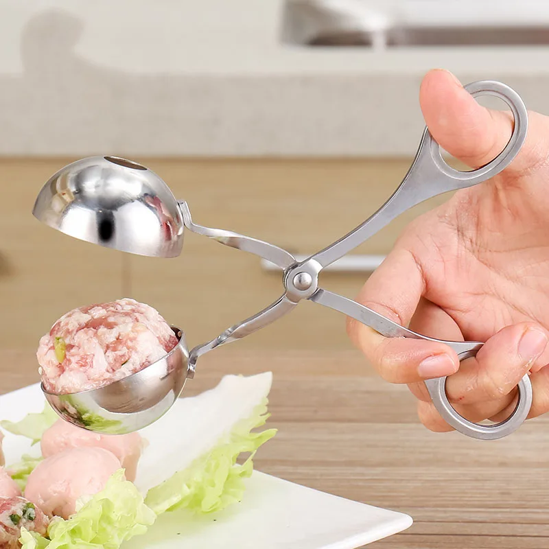 

Meat Baller Tongs Tool Meatball Maker DIY Scoop BBQ Fried Food Meat Poultry Cooking Kitchen Gadgets Accessories Supplies Product