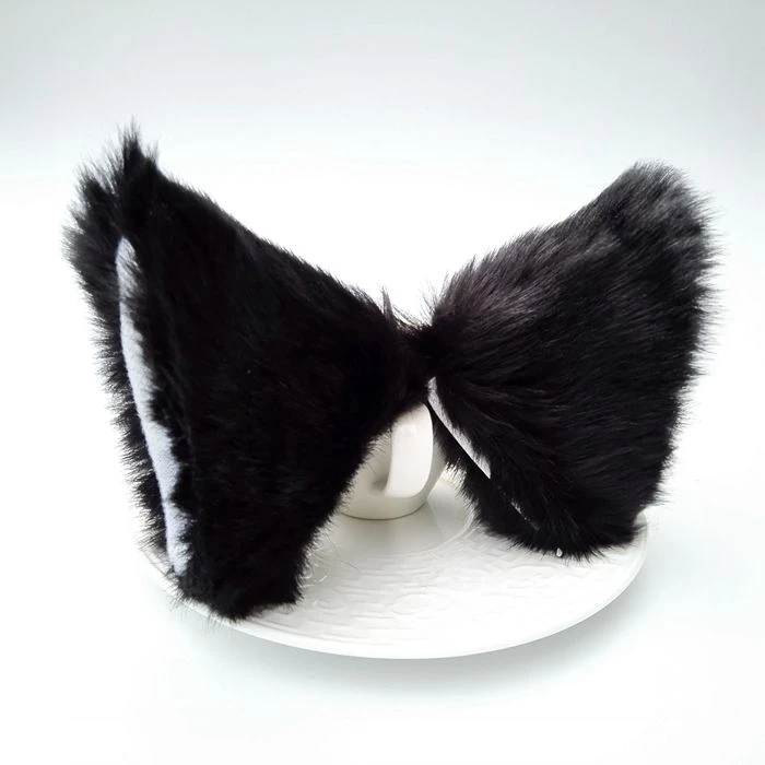 Inu x Boku SS Fox Ear Cat Ears Hair Pin Bobby Pin Plush Headwear Cosplay Hair Accessories Decorations Accessory Christmas Cute - Цвет: 5