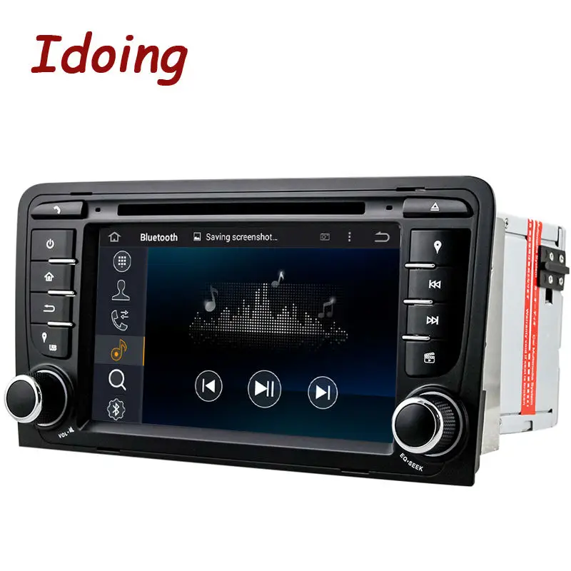 Flash Deal Idoing Car DVD Player2Din Steering Wheel For Audi A3 Multimedia Video Head Device Stereo Android7.1 Navigation Free Map WiFi 3G 5