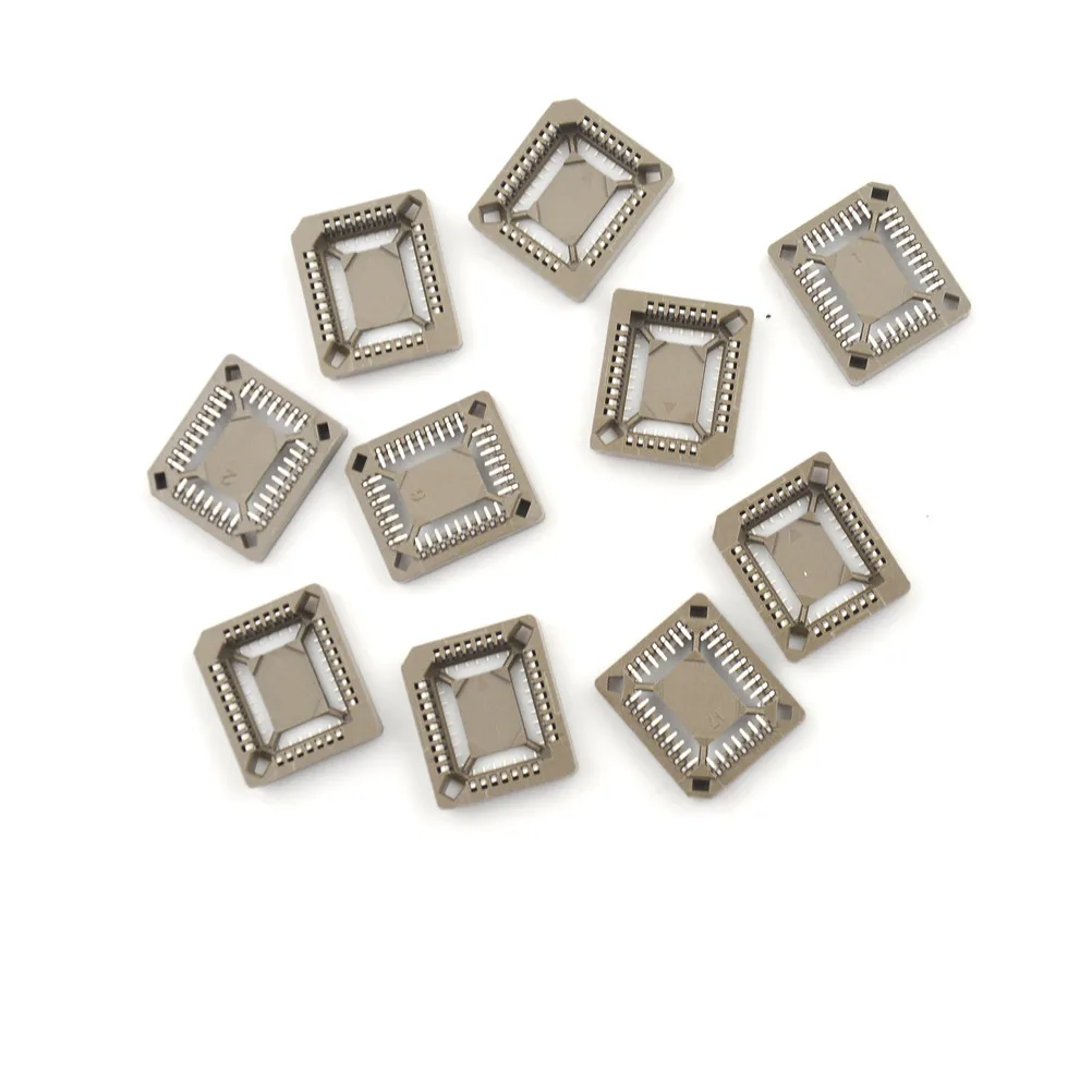 2x AMP PLCC 28 Pin IC Socket Adapter Converter Through Hole