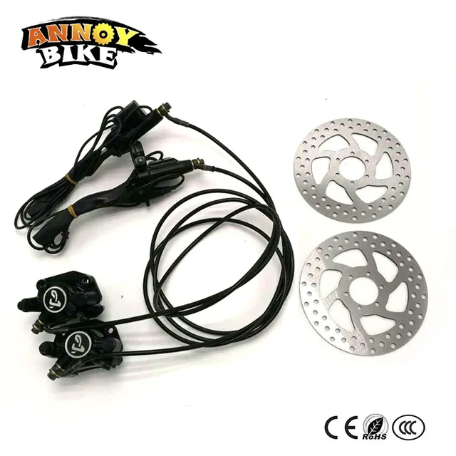 Best Electric Bike Hydraulic Brake disc Set Harley Scooter Front and Rear Wheel Brake and the Rear seat with seat back seat bracket 3