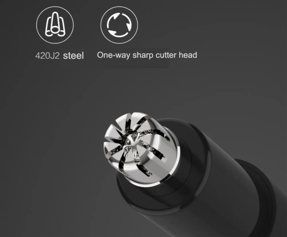  Xiaomi Nose hair Trimmer Ear Nose Hair Electric Shaver Mini Portable Clipper waterproof Safe Cleane