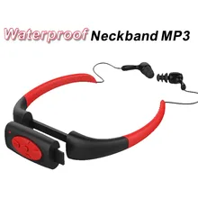 8GB 8G Waterproof MP3 IPX8 Music Player Underwater Sports Neckband Swimming Diving with FM Radio Earphone Stereo Headphone mp3