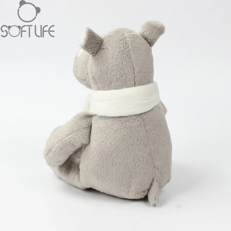 Kawaii Scarf Hippos Plush Dolls Toy Kids Appease Stuffed Animals Soft Toys Fluffy Cushion Baby Comfortable Educational Dolls (6)