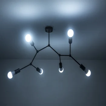 

Nordic Modern LED Ceiling Chandelier Light bedroom dinning room kitchen White/black light body Lighting Fixtures Decoration