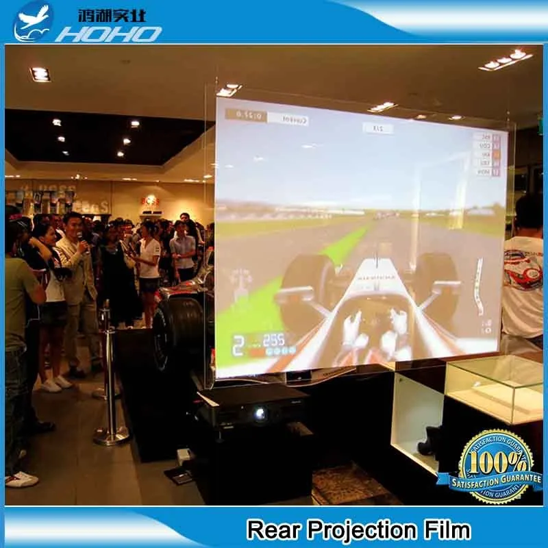 Filme de Projeção Adesivo de Tela de Projeção Traseira para o Projetor Cinza Escuro Holográfico a4 - 210*297mm 7 A4 210*297mm cinza escuro holográfico filme de