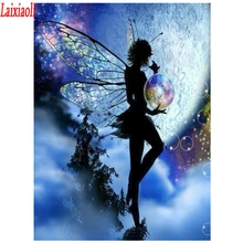 5D DIY полное сверление Алмазная роспись бабочки девушка пейзаж мультфильм фея Вышивка крестом Алмазная вышивка на заказ Фото Мозаика