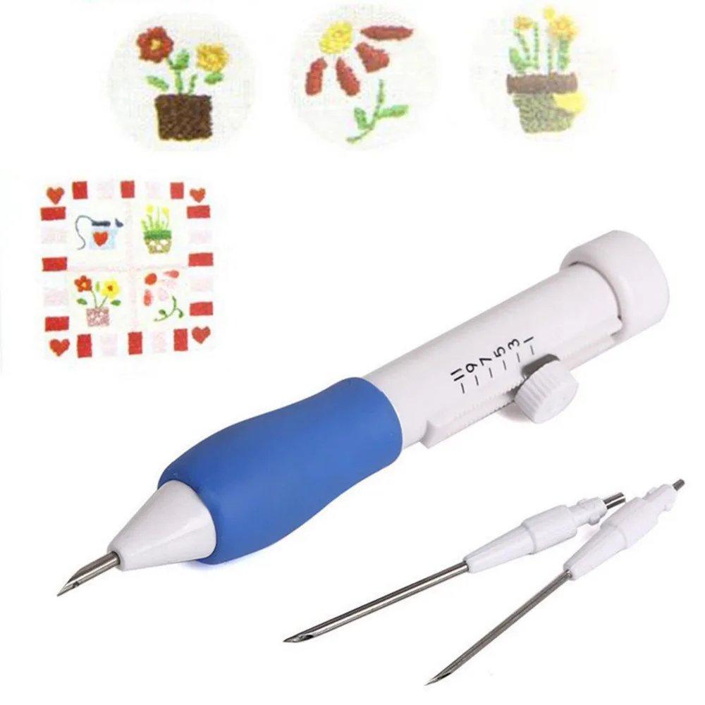 Magic Embroidery Punch Needles Pen Set Threads Scissors Needles Sewing Knitting Kit Crochet Cross Stitch Sewing Tool Accessories