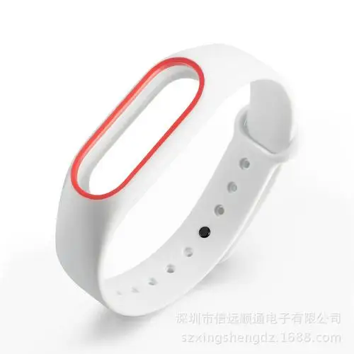 Сменный ремешок для Xiaomi Mi band 2, регулируемый браслет, мягкий силиконовый ремешок, умный Браслет, наручные часы TSLM1 - Цвет: Яркий