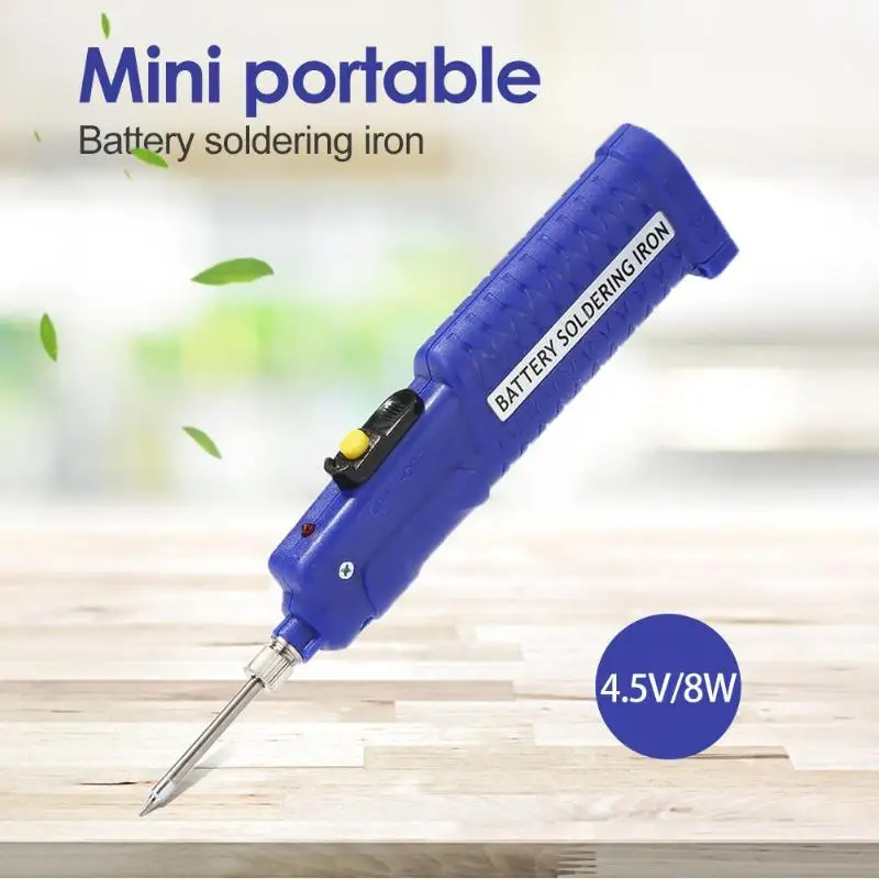 

4.5V 8W Battery Powered Electric Soldering Iron Welding Solder Heat Pencil Mini portable Battery Soldering Iron