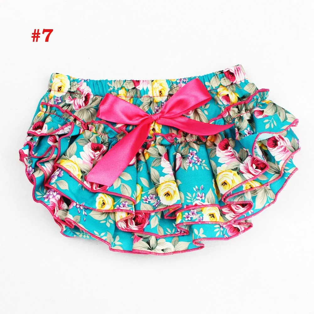 14 colors Baby Girls Cotton PP Shorts Infant Ruffle Bloomers Baby