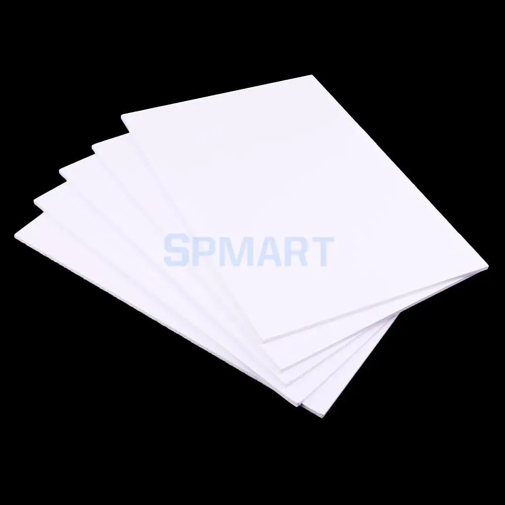 297x420x5mm 5 шт. Белый PVC доска пены листы 2/3/5/7 мм модель здания для знак установки пенокартон Дисплей - Цвет: 297x420x5mm