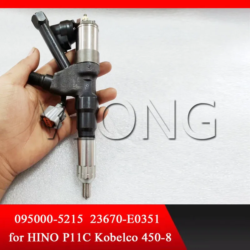 Форсунка инжектор 5215 дизельный инжектор Common Rail в сборе 095000-5215 топливный дизельные инжекторные двигатели 23670-E0351 0950005215 для HINO P11C