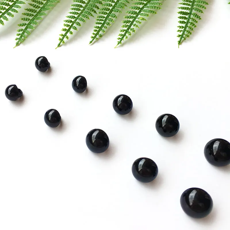 DIY Animal Eyes Buttons Round Mushroom Domed Sewing Shank Eyeball Animal Ball Toy Eyes Accessories for Amigurumi 100pcs/box
