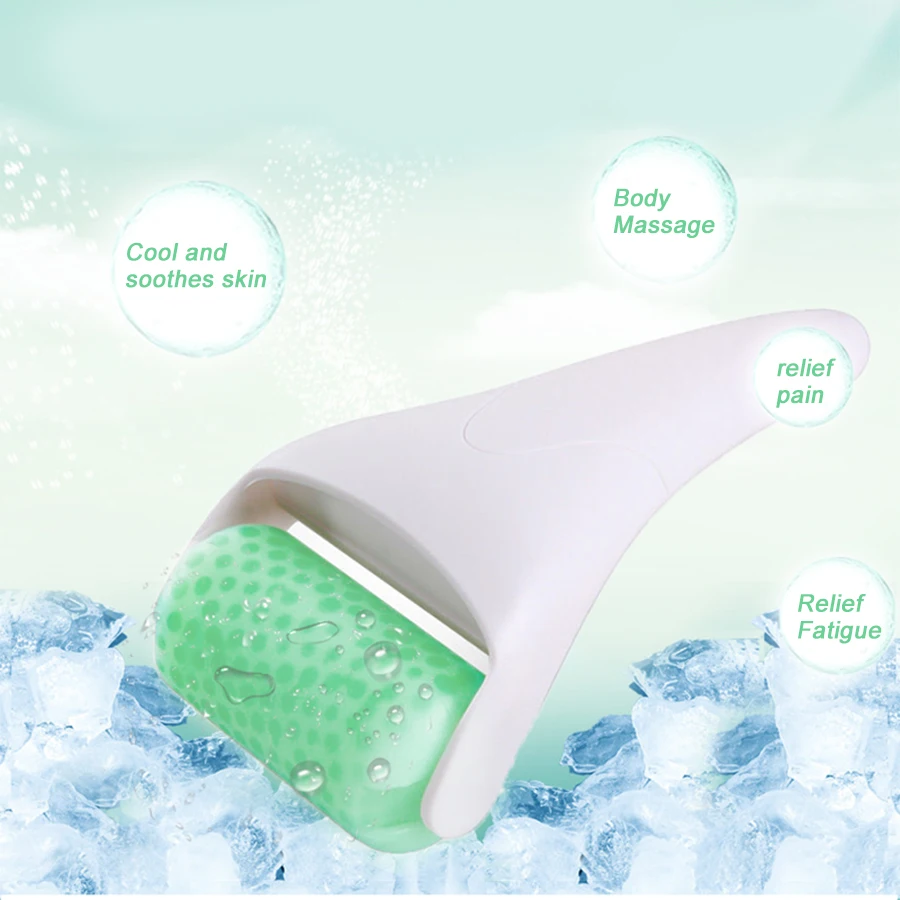 Handheld Ice Roller Face Massager Anti wrinkle Rolling pain relief firm