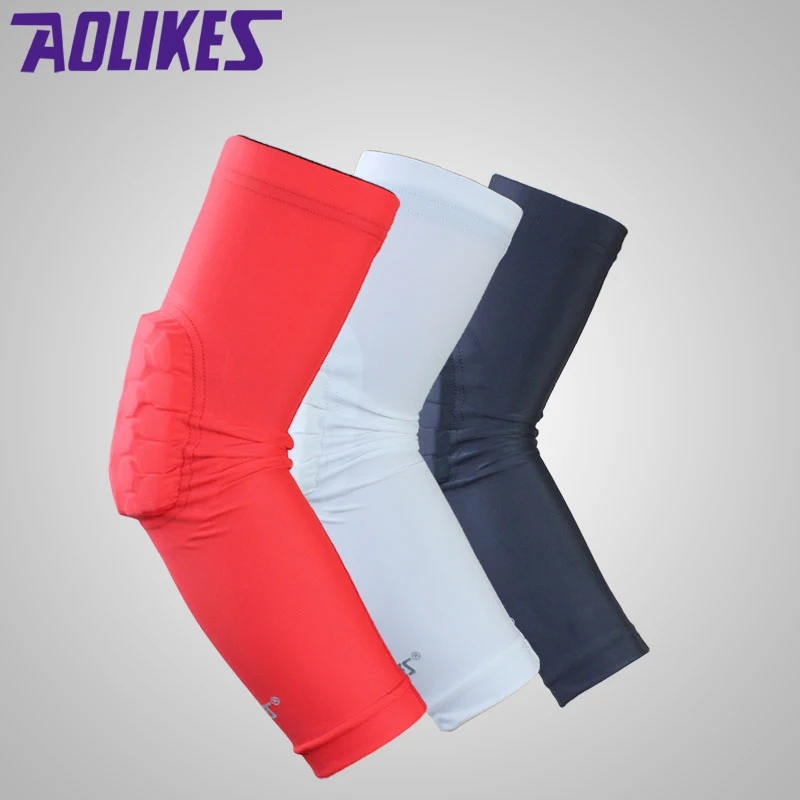 

1PCS Elastic Gym Pads Basketball Arm Sleeve Honeycomb Support Elbow