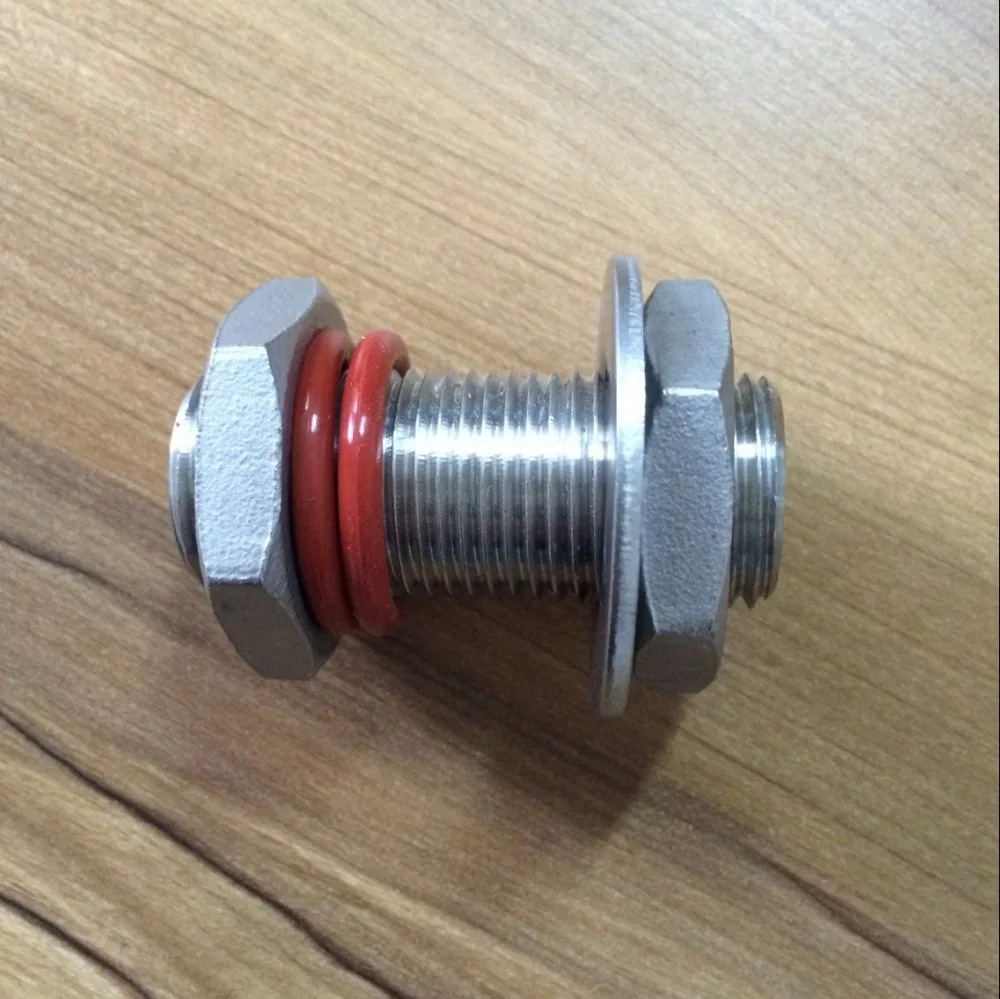 

Homebrew pipe fittings 5cm length Nipple Wedless Bulkhead