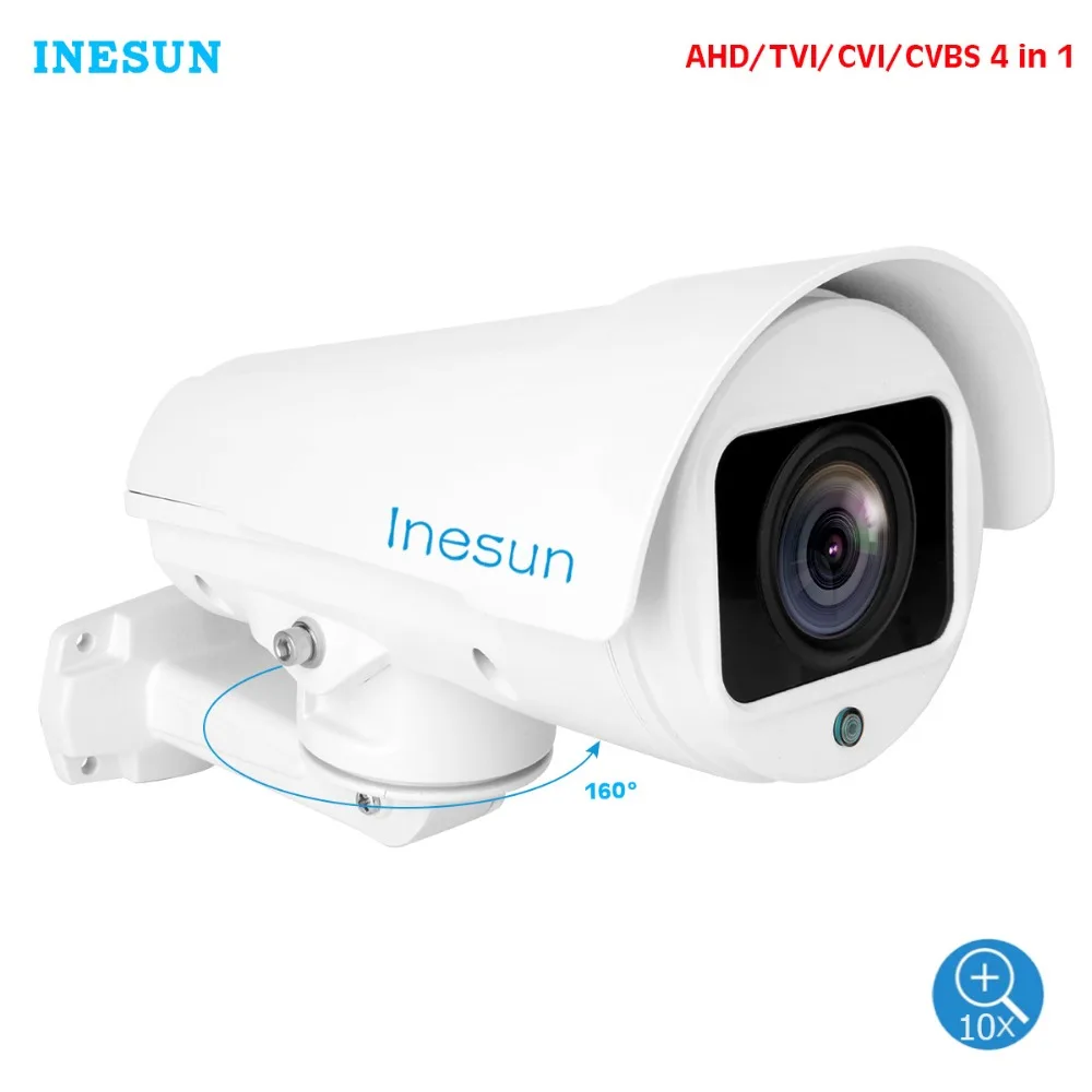 Inesun Outdoor PTZ Camera 2MP 1080P HD AHD//CVI//TVI//CVBS Video Surveillance Cam