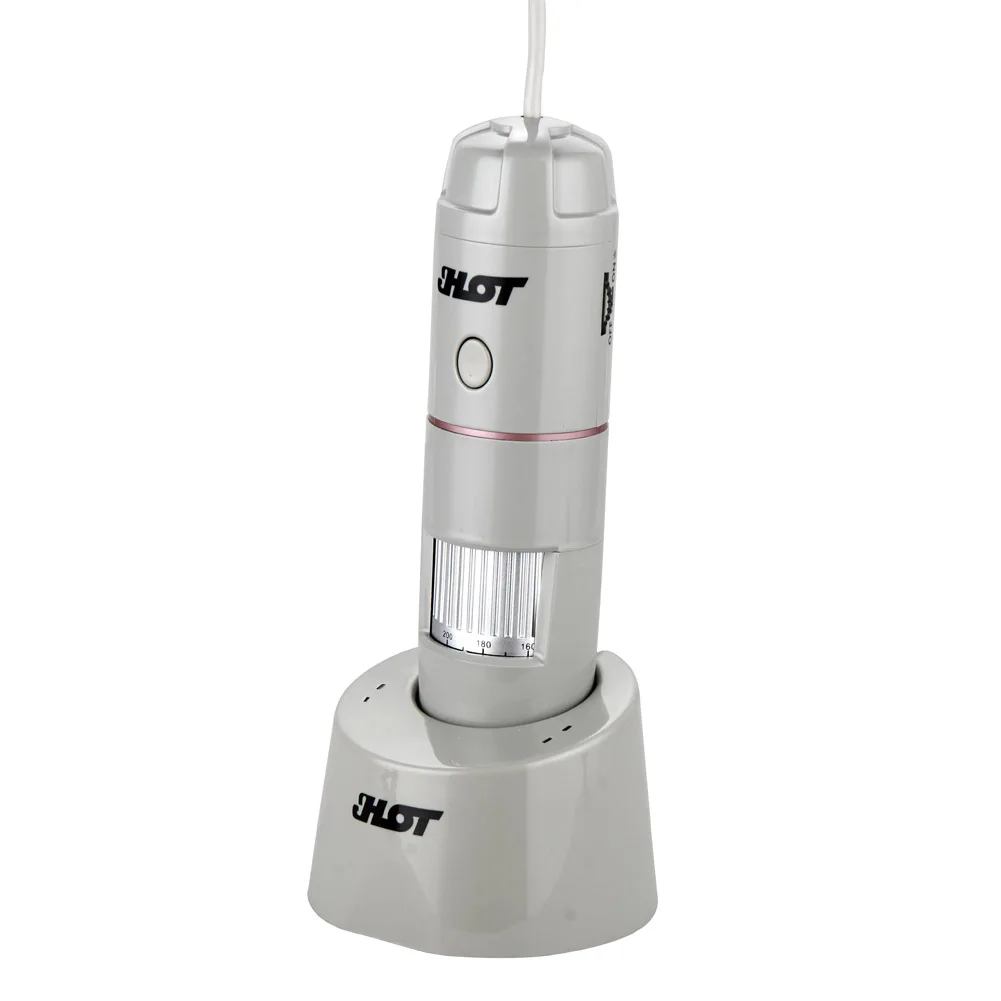 5X 200X Magnifier 8LED USB Digital Scalp Hair Microscope Skin Detector