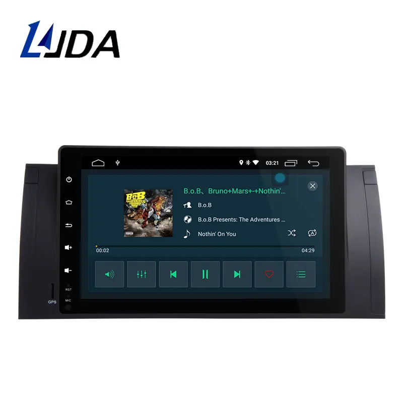 Sale LJDA 9 Inch 1 Din Android 9.0 Car Radio For BMW E39 X5 M5 E53 Car Multimedia Player Stereo Auto Audio GPS Video Canbus 2G+16G 2