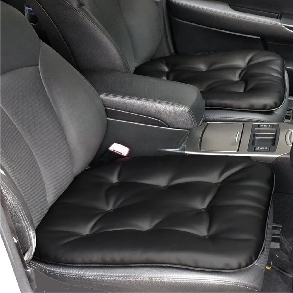 Car Seat Pad Leather Car Seat Cushion Comfort Removable Seat Protector