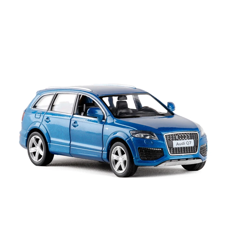 Simulação de Alta Modelo de Carro Carros de Brinquedo Educativo para as Crianças Cidade Audi q7 Liga Coleção Diecast Metal Pull Back Presentes 1:36 Rmz V12 8 Carrinhos de brinquedo e de metal