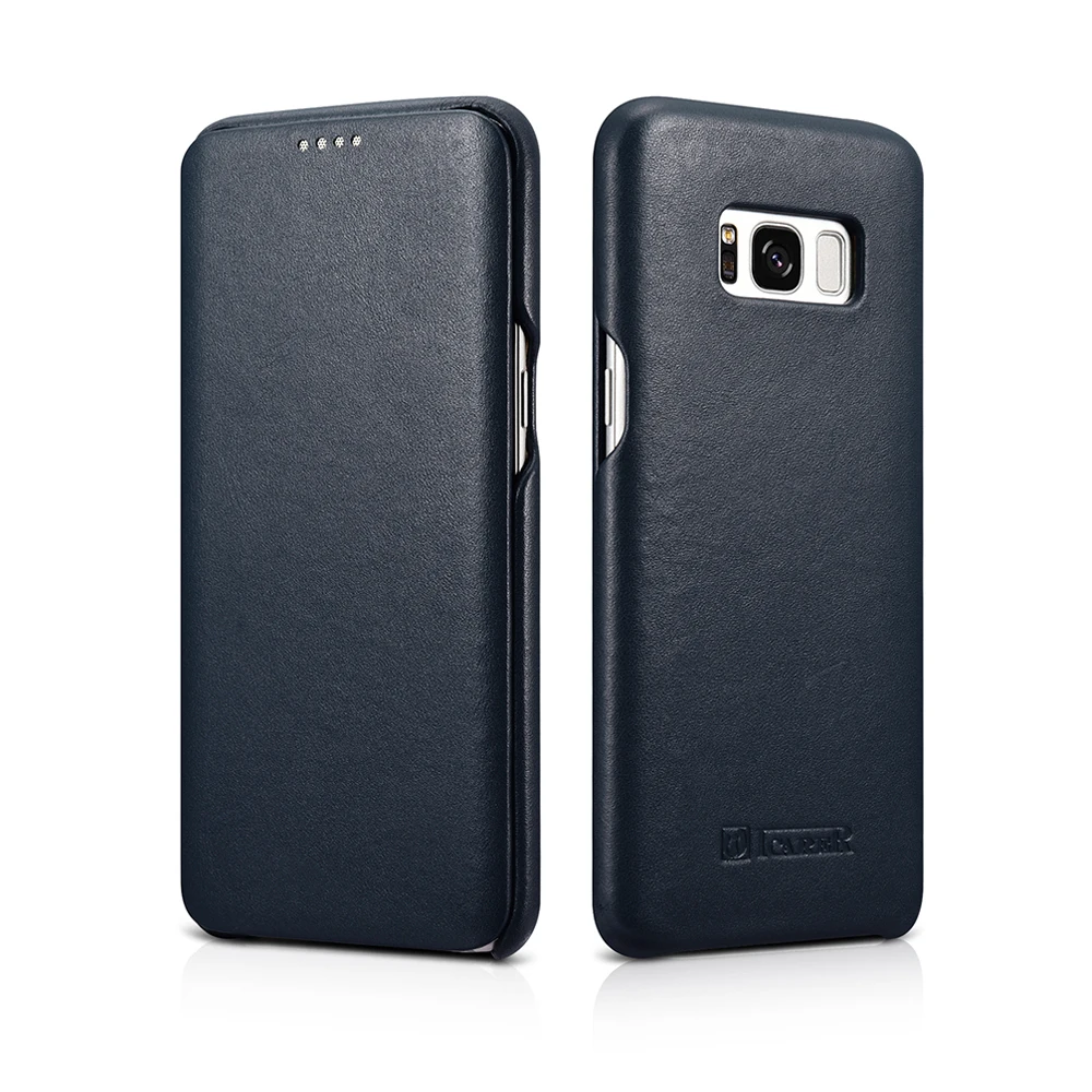

icarer for Galaxy S8 Plus Flip Case Genuine Leather Magnetic Case for Samsung Galaxy S8 S8 Plus Phone Cases Protective Covers