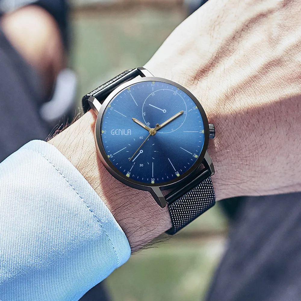 Men Business Ultra Thin Quartz Watch Mens Watches Top Brand Luxury