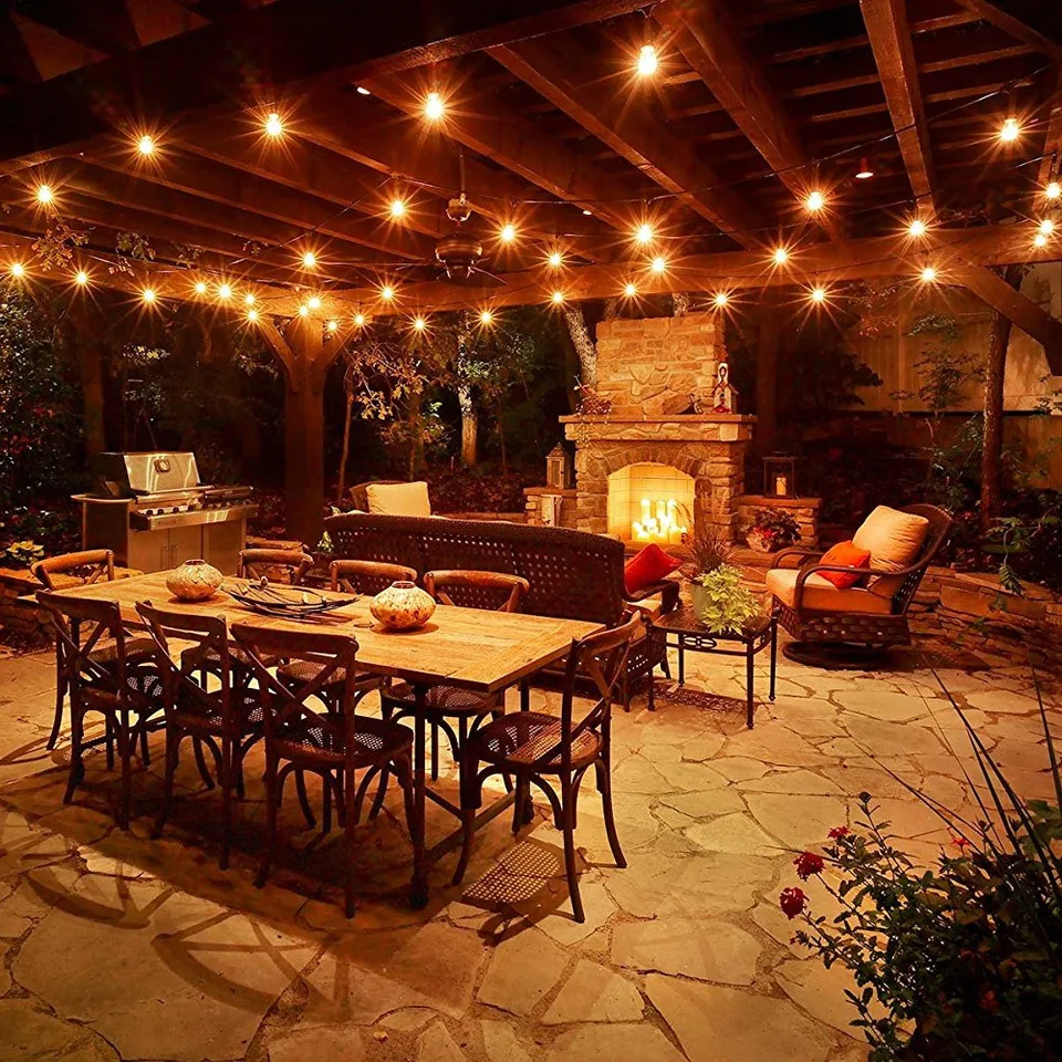 G40 25 Retro Tungsten Filament Led String Lights 175w Garden Party G40 25 Retro Tungsten Filament Led