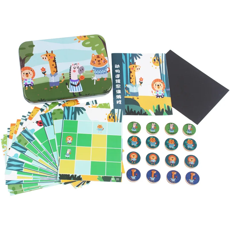 

Children Memory Training Matching Pair Game Early Education Interactive Toy Parent Child Toys with Iron box